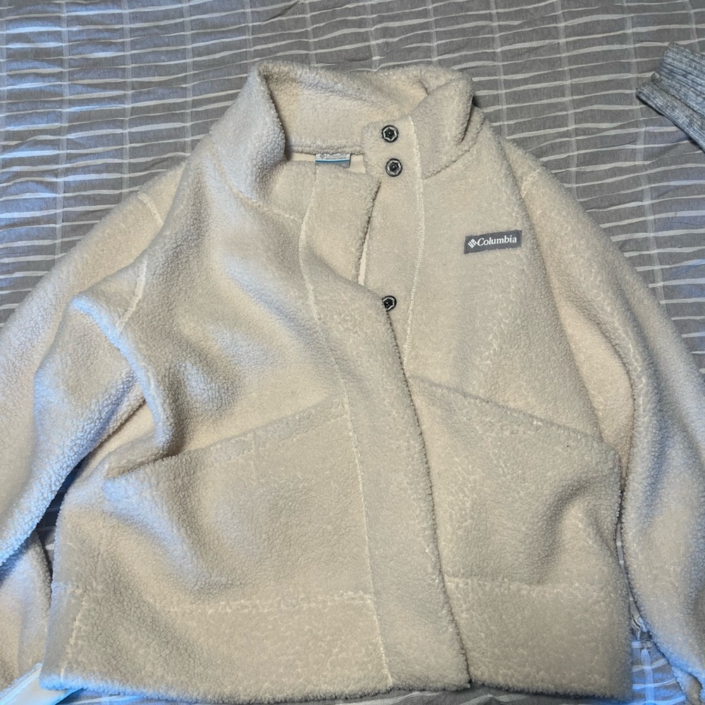 Columbia Off-White Fleece Jacket